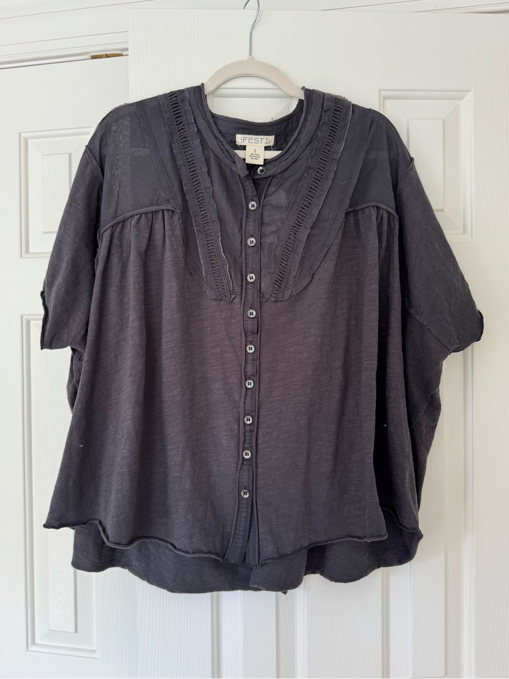NWT Torrid FESTI Cotton Gauze Boho Peasant Top 2X Anthropologie Style
